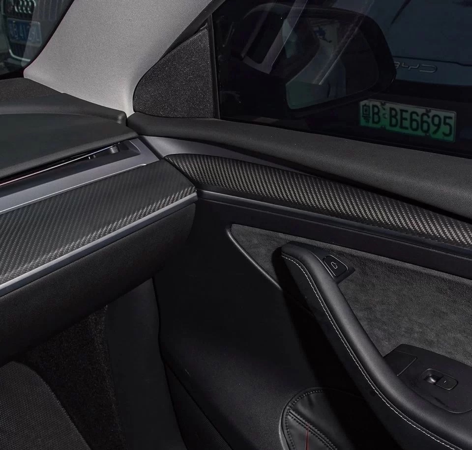 Комплект карбоновых панелей салона Tesla 3 / Y